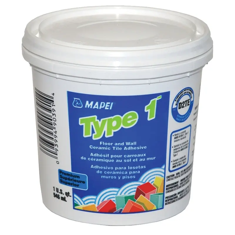 Mapei 1040010 Tile Adhesive, White, 946 mL