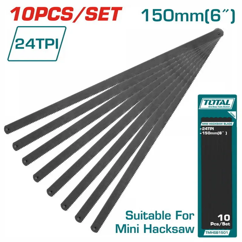 TOTAL MINI HACKSAW BLADE 10PCS (TMHSB1501)