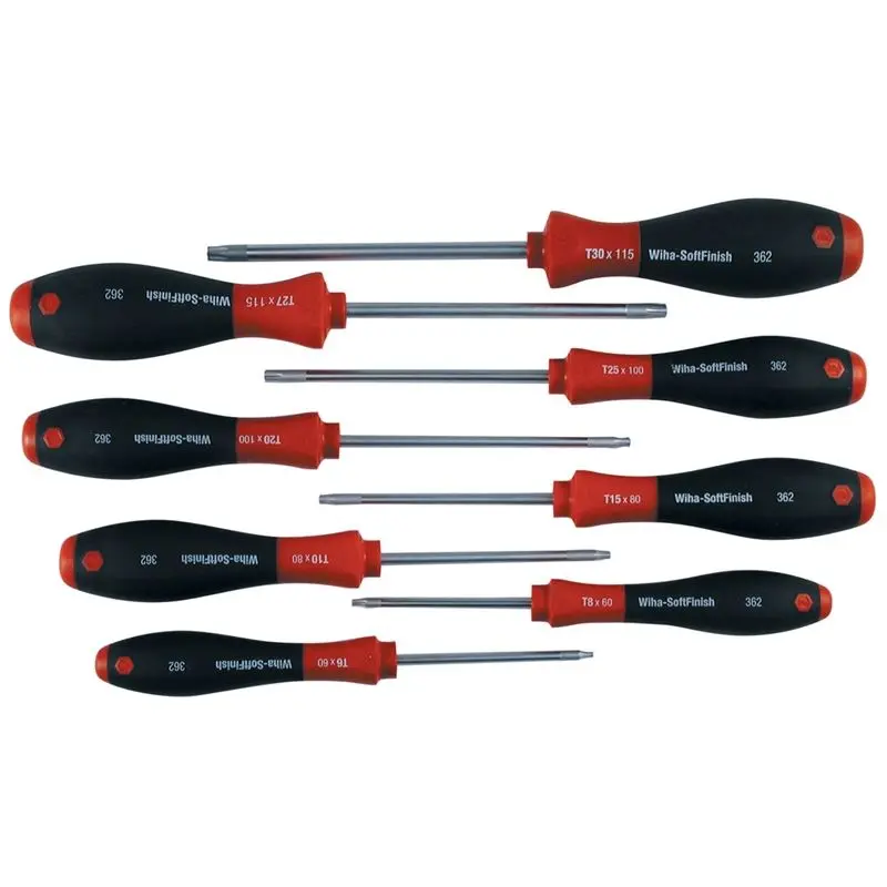 Wiha SoftFinish Torx Screwdriver 8 Piece Set T6-T30