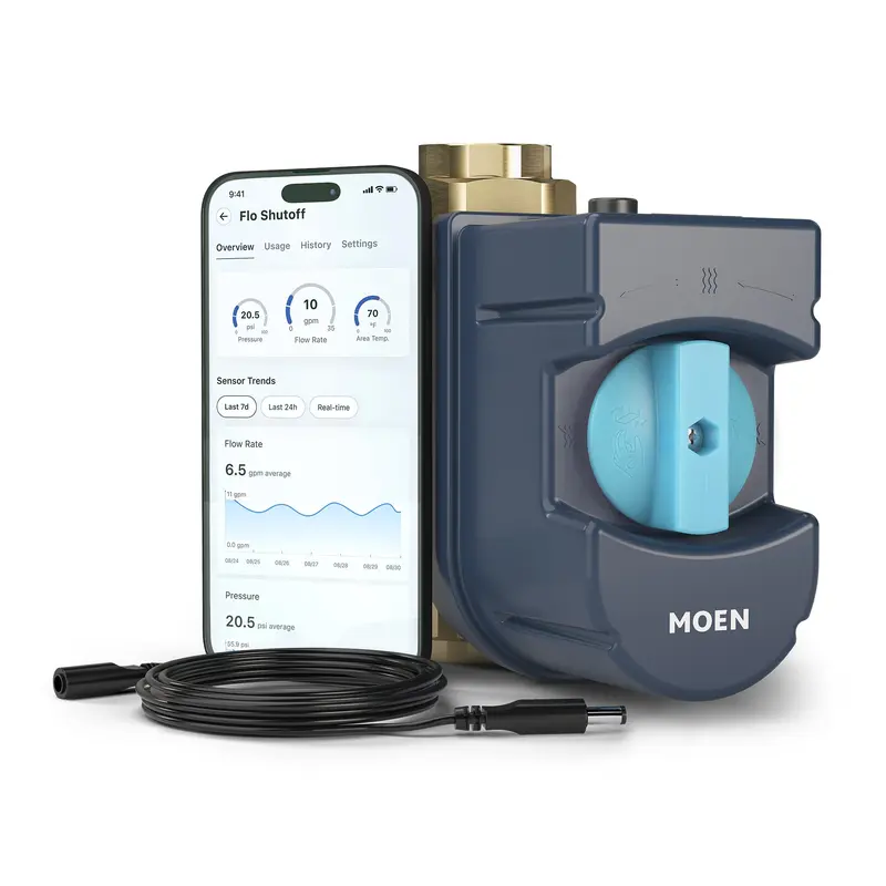 Amica Flo Smart Water Monitor and Shutoff Insurance Bundle1.00"