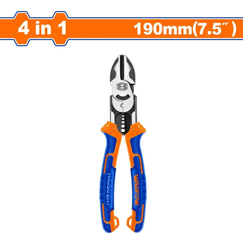 Wadfow WPL3778 4-in-1 Cutting Pliers
