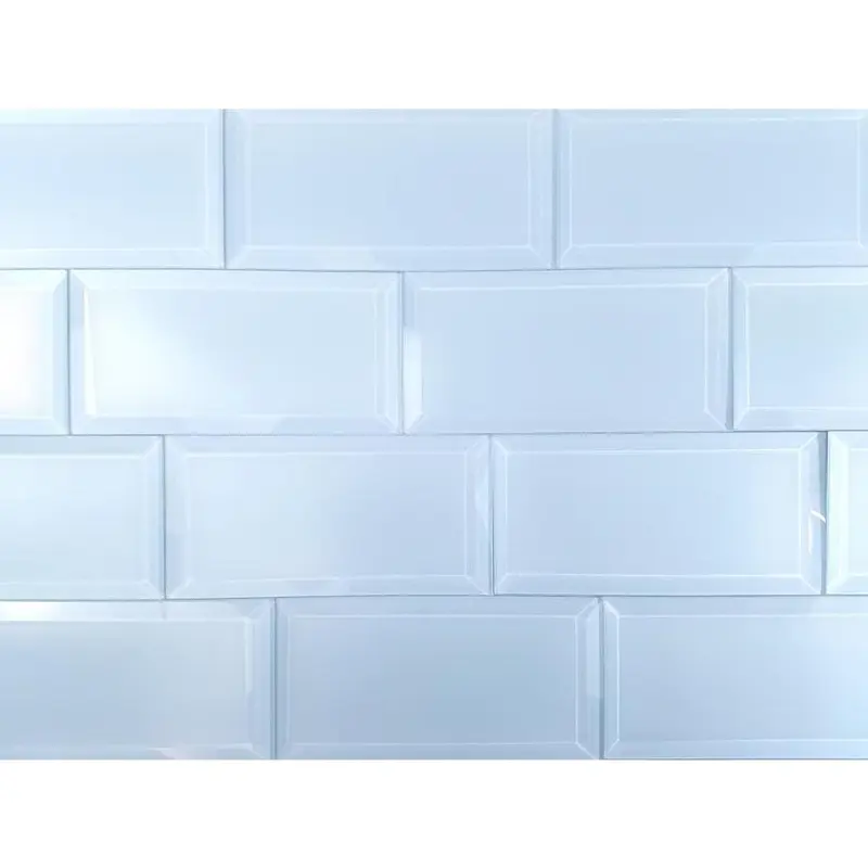 Abolos Frosted Elegance 112-Pack Blue 3-in x 6-in Matte Glass Subway Wall Tilesq/ft