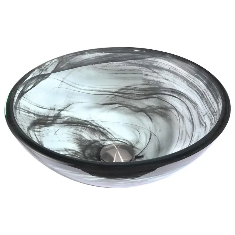 ANZZI Mezzo Series Vessel Sink with Pop-Up Drain in Slumber Wisp17.2 / each