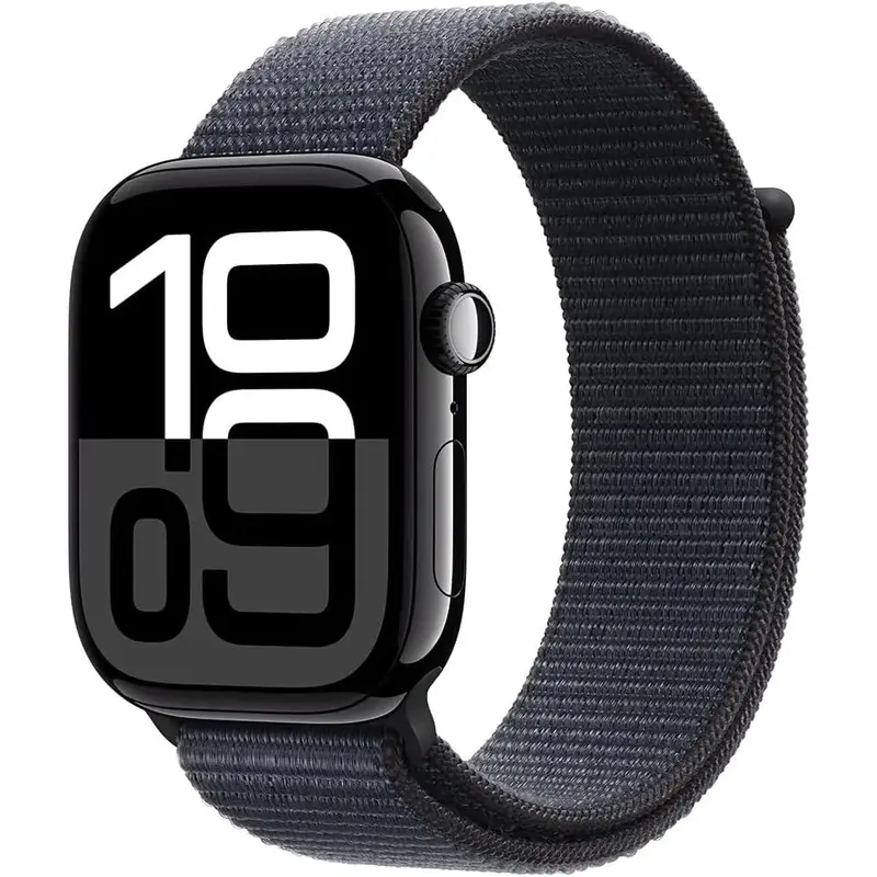 Apple Watch Series10 GPS 42mm Jet Black Aluminium Case | Ink Sport Loop