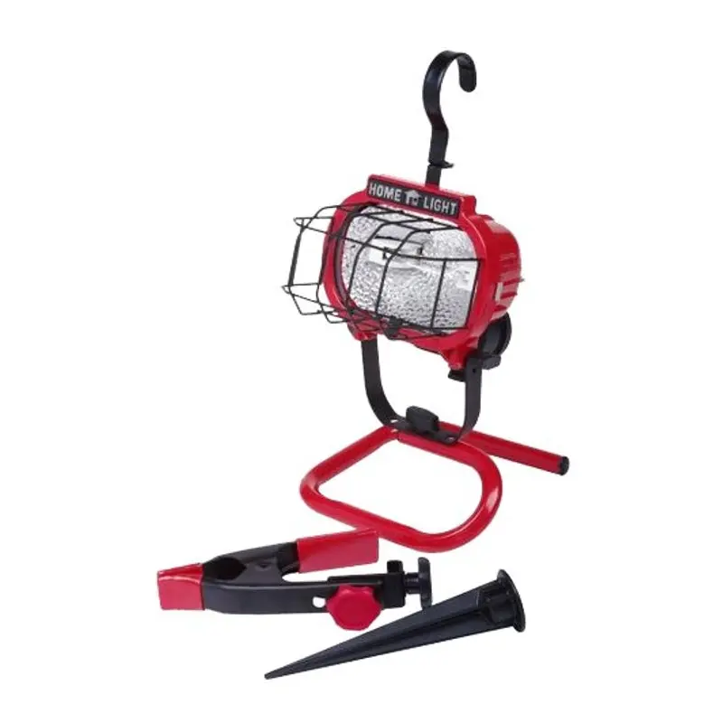 CCI L-878 Work Light, 250 W, 1-Lamp, Halogen Lamp, 4000 Lumens Lumens, Red