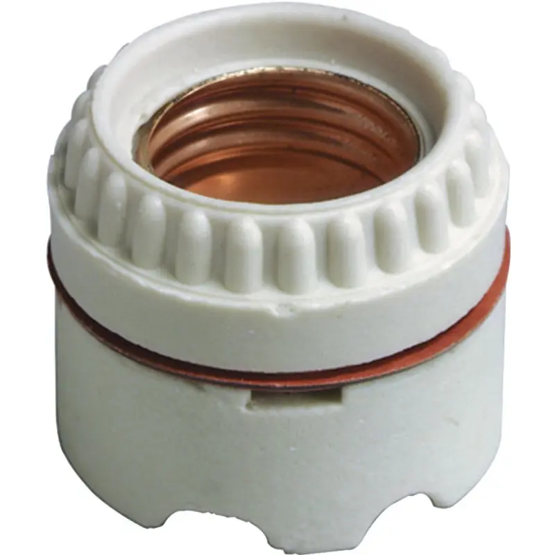 Leviton 9350 Lamp Holder, 250 V, 660 W, Copper Contact, Porcelain Housing Material, White