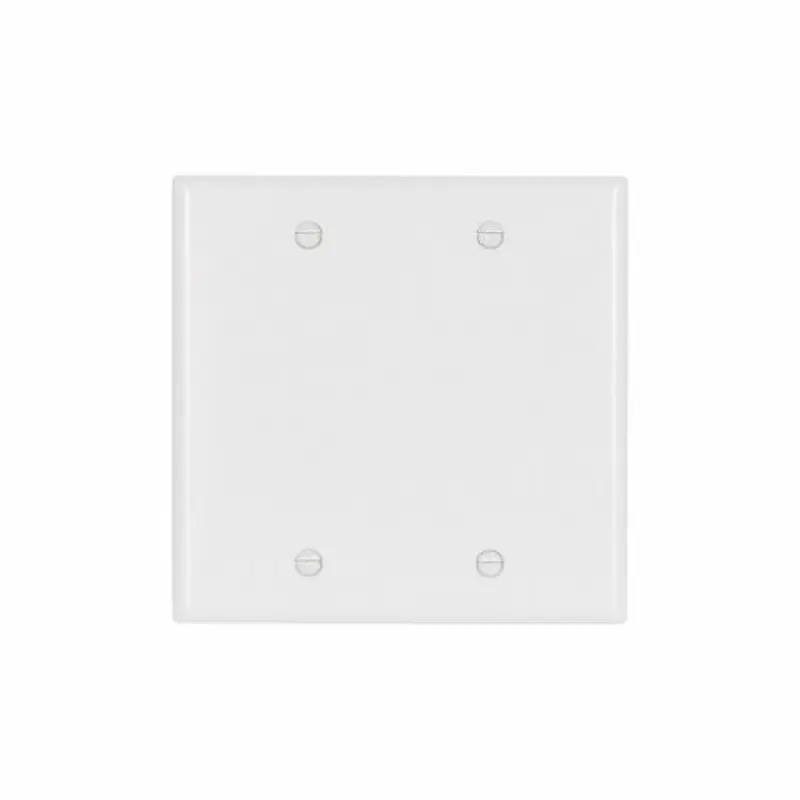 Eaton Cooper Wiring Standard Size Blank Wallplate, WhiteWhite
