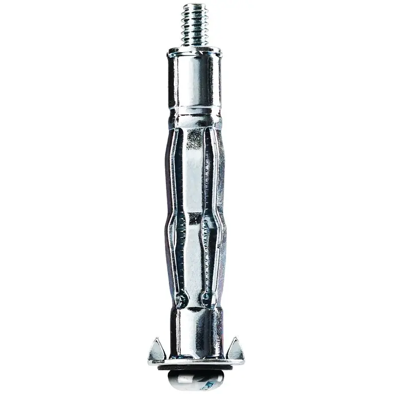 COBRA ANCHORS 141Y Hollow Wall Anchor, 1/4-20 Thread, Steel, Plated, 100 lb