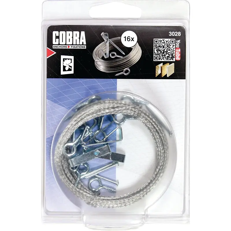 Cobra Anchors 3028 Nail-In Hook Set