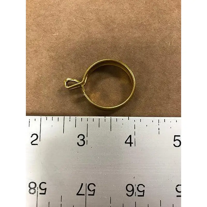 Kirsch Brass-Plated Eyelet Cafe Rings 1420B.63 1" Inside Diameter