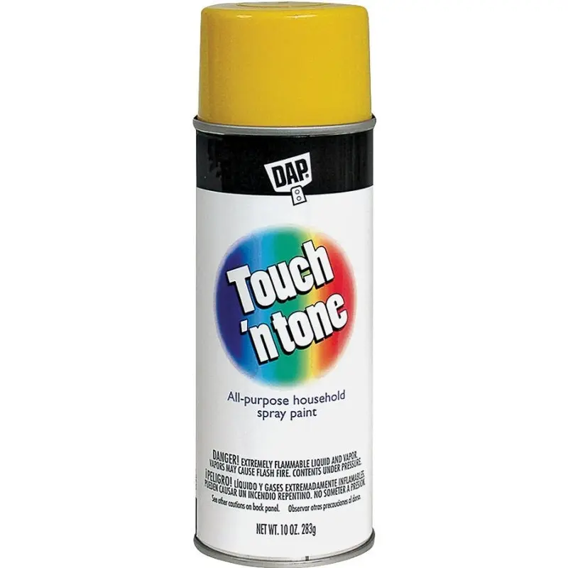 Touch 'N Tone 55272830 Spray Paint, Gloss, Canary Yellow, 10 oz, Can