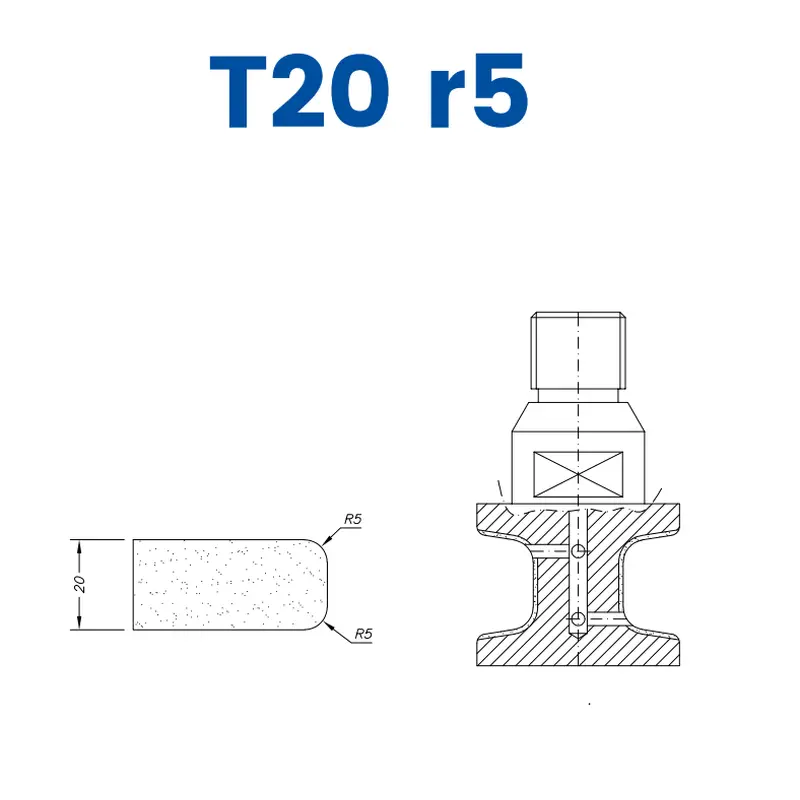 T20 r5 (30mm Eased Top & Bottom r5)EHS Kit (All materials high speed) / 1