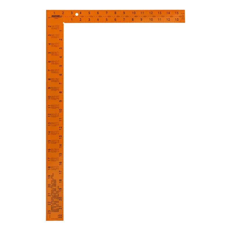 JOHNSON CS9-0 16" x 24" Easy-Read Steel Framing Square