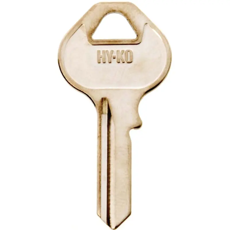 Hy-Ko 11010M16 Key Blank, Brass, Nickel, For: Master Locks and Padlocks