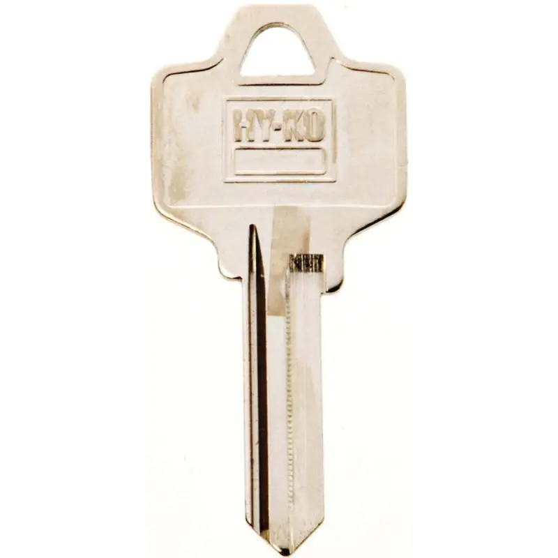 Hy-Ko 11010NA25 Key Blank, Brass, Nickel, For: National Cabinet, House Locks and Padlocks