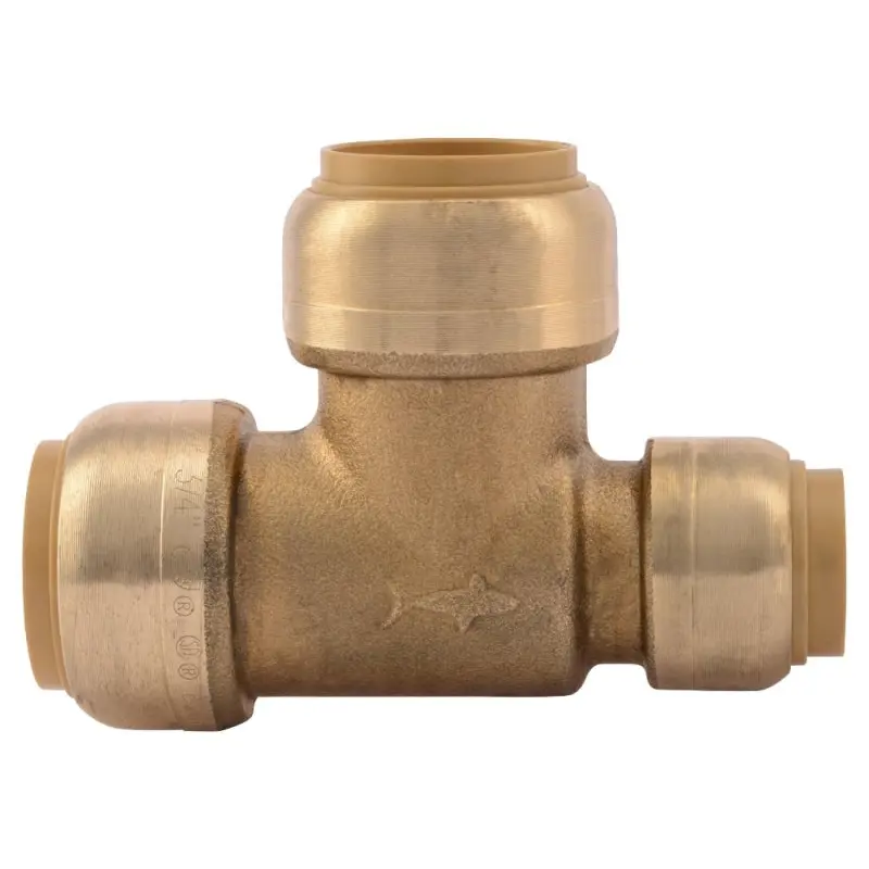TEE PP DZR BRASS 3/4X1/2X3/4IN
