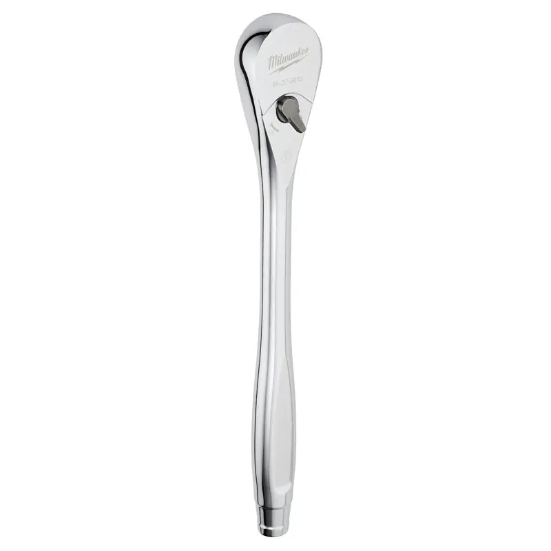 Milwaukee 48-22-9012 Drive Ratchet, 1/2 in Drive, 1-1/2 in OAL, Chrome
