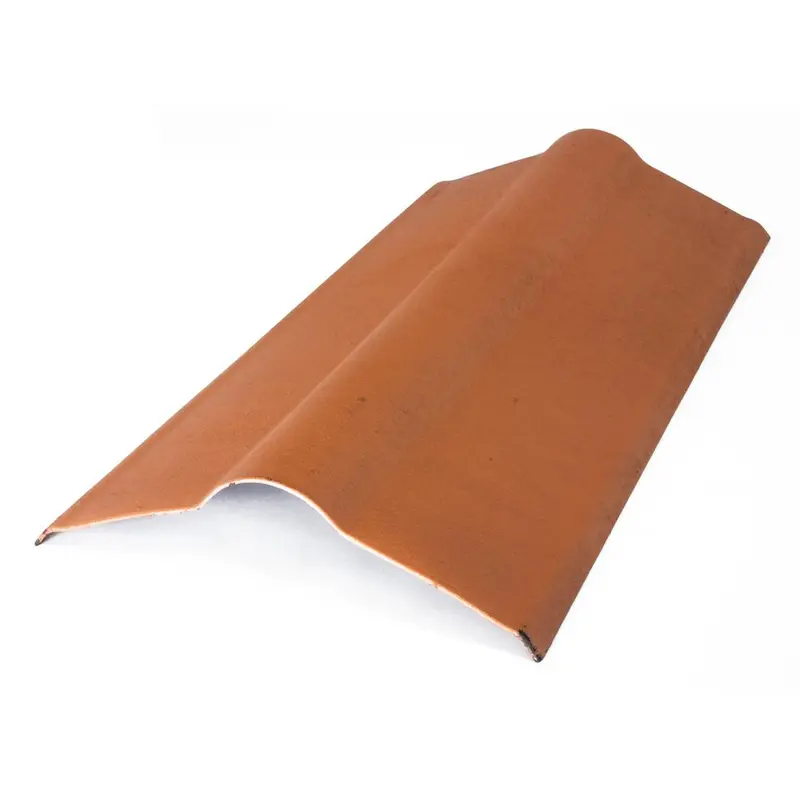 3 ft. x 19.5 in. Terracotta Composite Asphalt Roof Panel Standard Ridge Cap2 / each