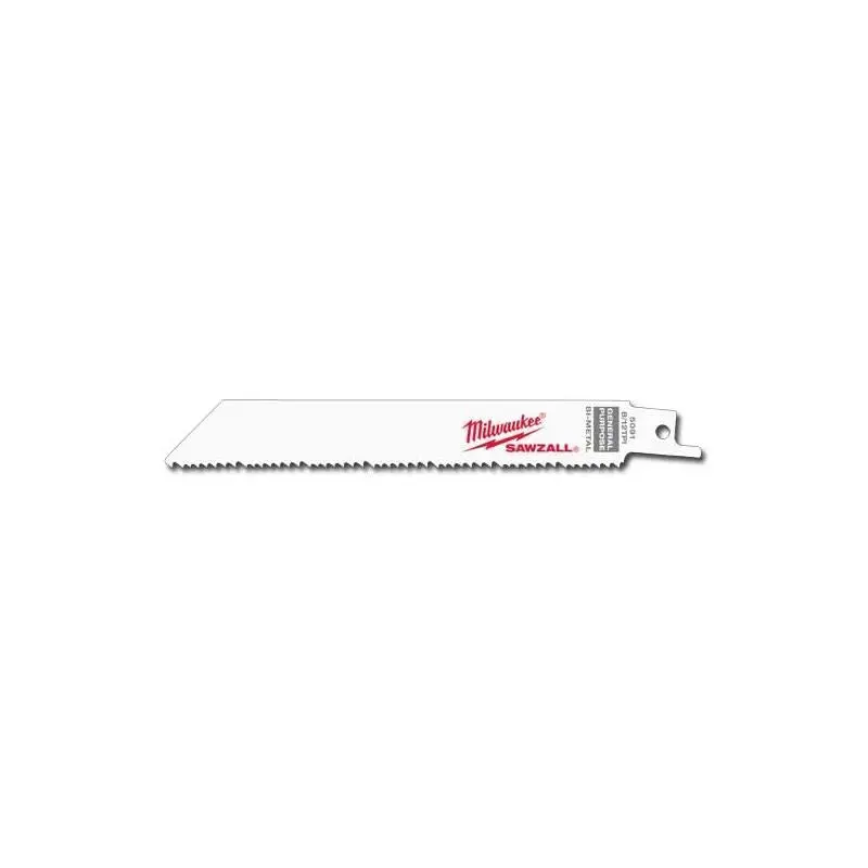 Milwaukee 48-00-5091 6"" 8/12 TPI SAWZALL Blades (5 Pk)