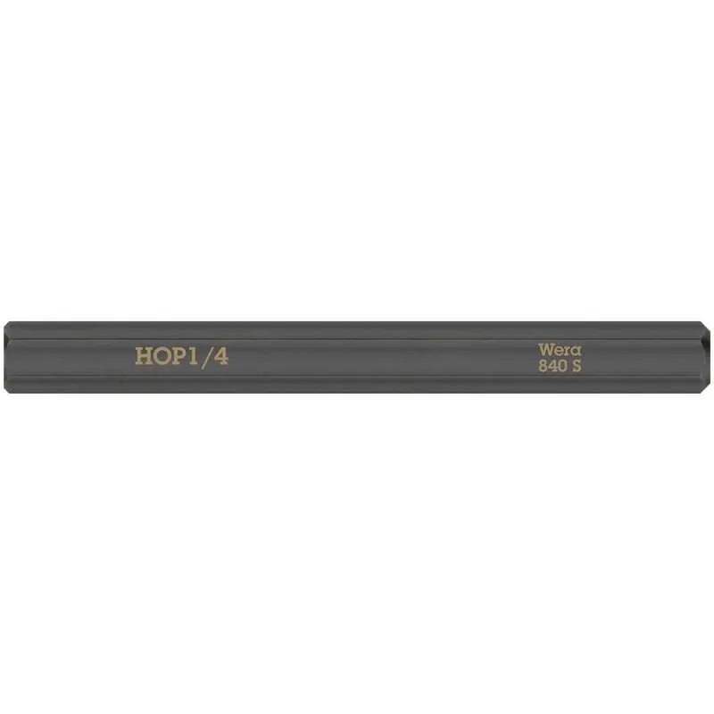 WERA 05018157001 840 S Hex-Plus bits for impact screwdrivers, 1/4in x 70 mm