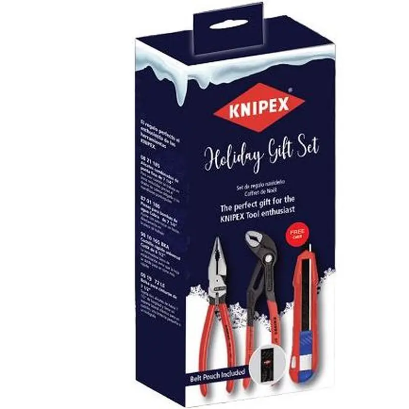 KNIPEX 9K 00 80 169 US 2024  Holiday Gift Set with FREE CutiX Snap Knife