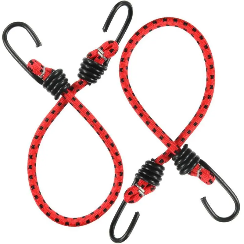 18 in. Bungee Cord with Coated Hooks (2 Pack)