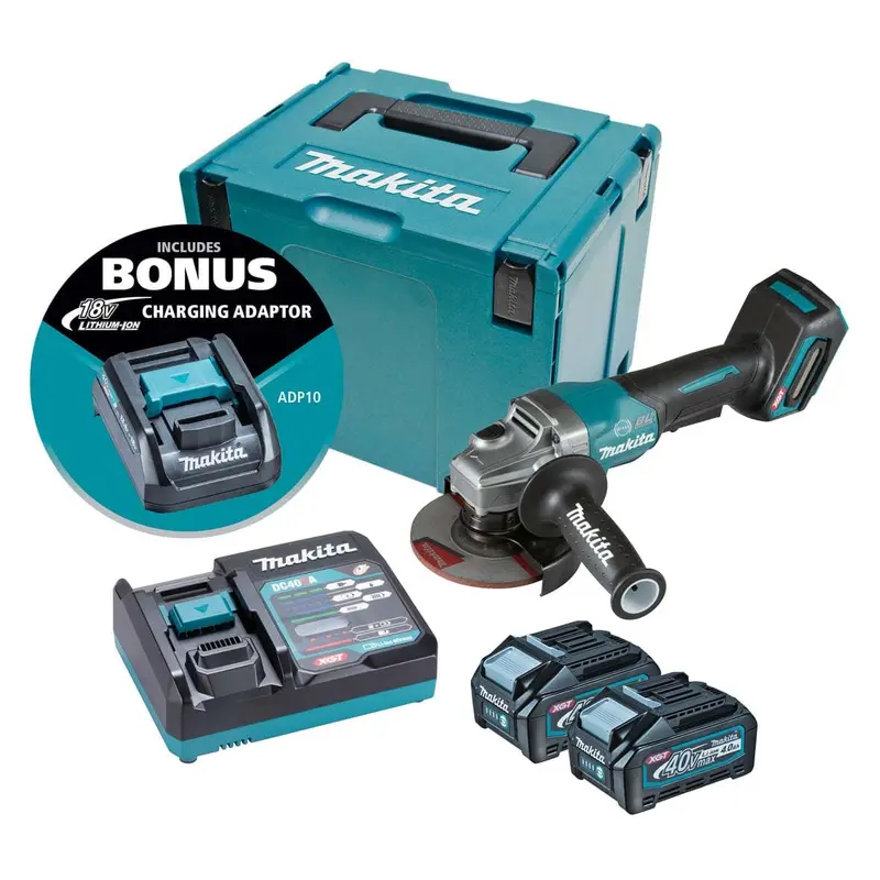 Makita 40V Brushless Angle Grinder Kit