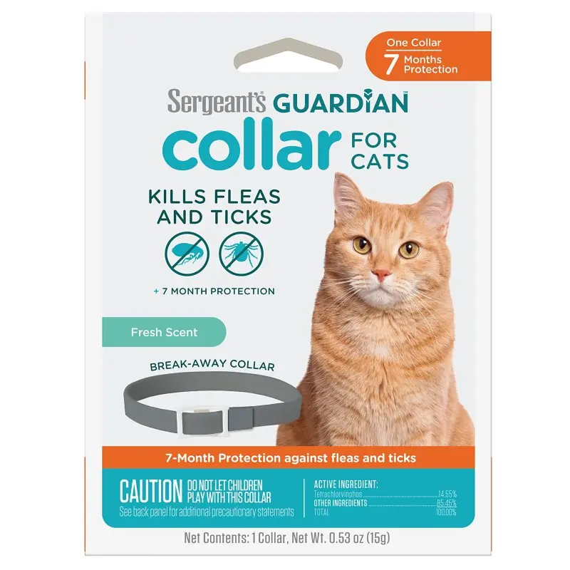 Sergeant's Guardian Pro 129 Flea and Tick Collar, >12 weeks Breed, Lasts up to: 7 months