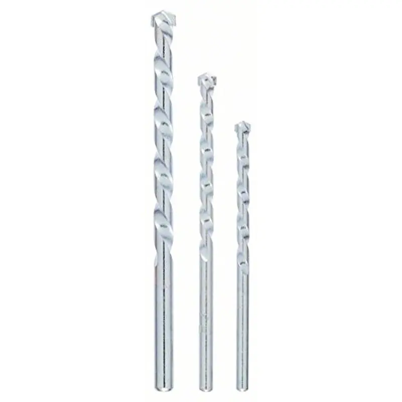CYL-1 Masonry Drill Bit Set 5x85/6x100/8x120mm 3pcs