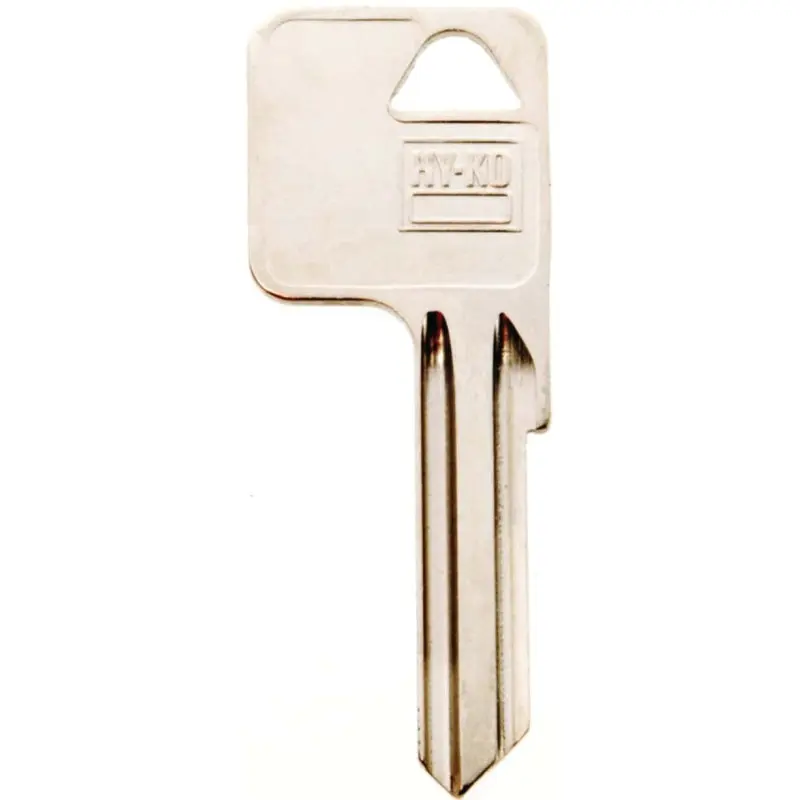 Hy-Ko 11010Y1E Key Blank, Brass, Nickel, For: Yale Cabinet, House Locks and Padlocks