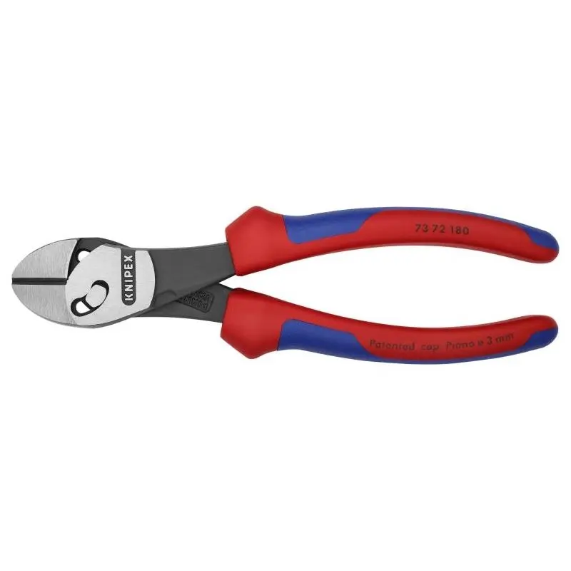 Knipex 73 72 180 BK 7 1/4in Twinforce Diagonal Super Cutters