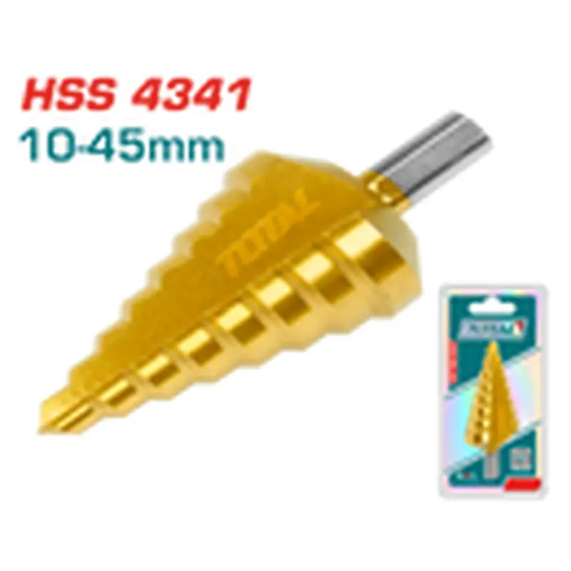 Total Tools Industrial Step Drill Bit 10-45 mm HSS 4341