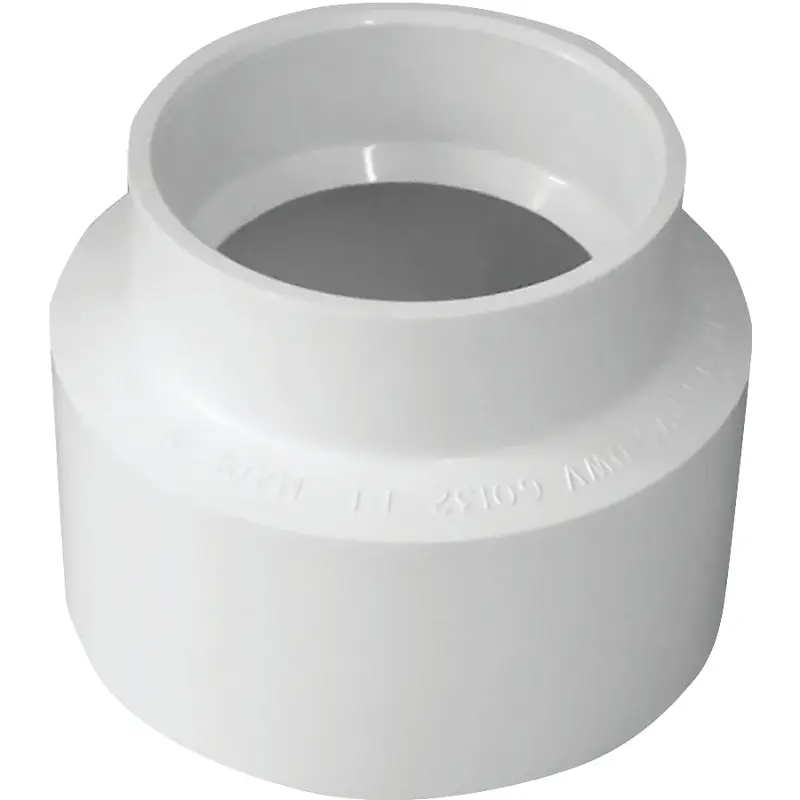 Canplas 414227BC Adapter Coupling, 6 x 4 in, Hub, PVC, White