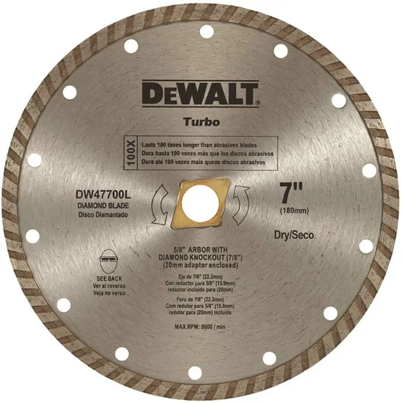 DEWALT Diamond Blades 178mm Turbo