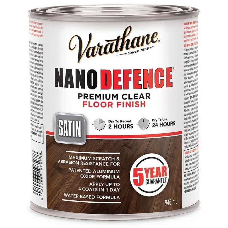 Varathane 254216 Premium Floor Finish, Satin, Liquid, Clear, 946 mL, Can