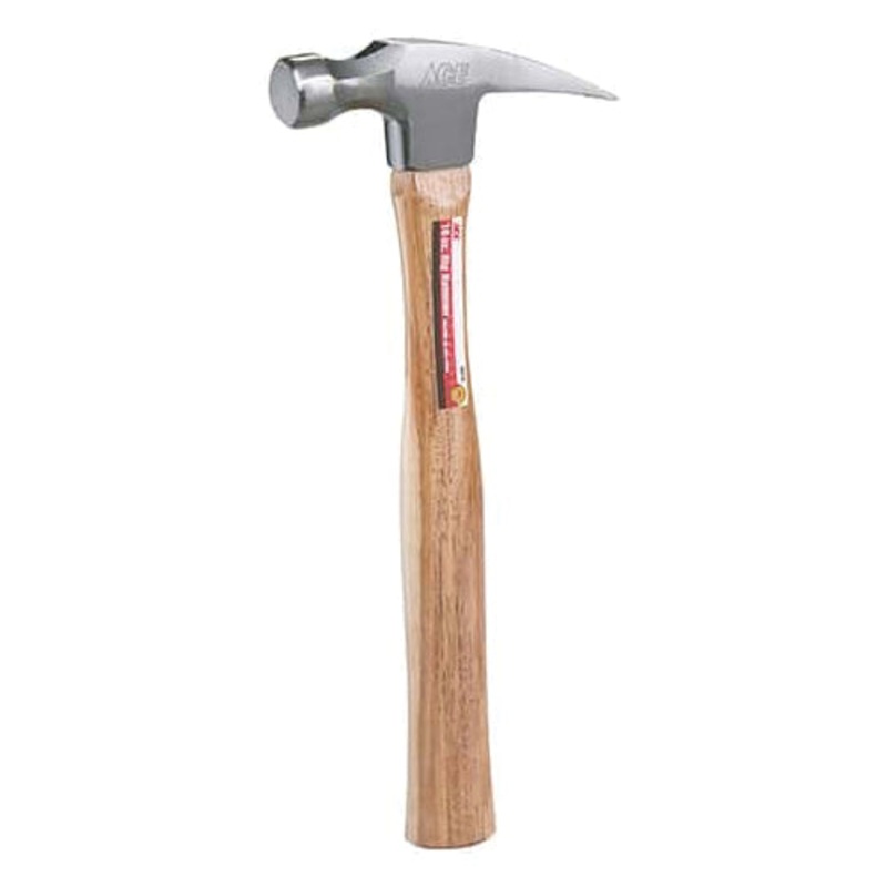 ACE XMCT0194 Claw Hammer, 16 oz Head, Steel Head, Wood Handle, 12.95 in OAL