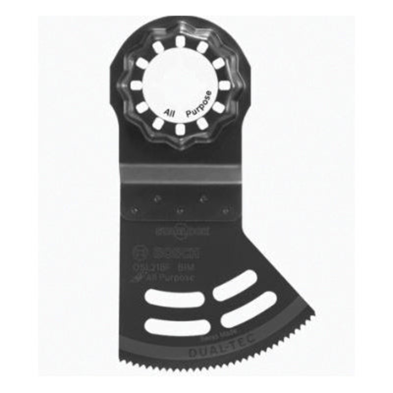 BOSCH OSL218F 2-in-1 Bi-Metal Oscillating Multi-Tool Blade, 3.69 in L Blade, 2-1/8 in W Blade, 1-Piece