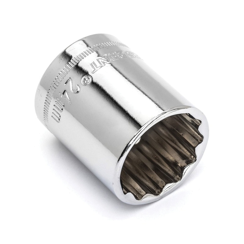 CRESCENT CDS84N Socket, System of Measurement: Metric, Standard Length, 24 mm Socket, 1/2 in Drive, 12-Point