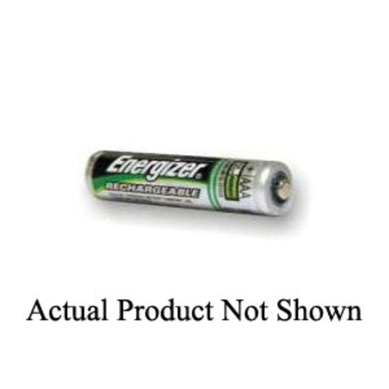 Energizer NH12BP-4 Battery, NiMH, AAA, 850 mAh, 1.2 VDC Nominal, Rechargeable