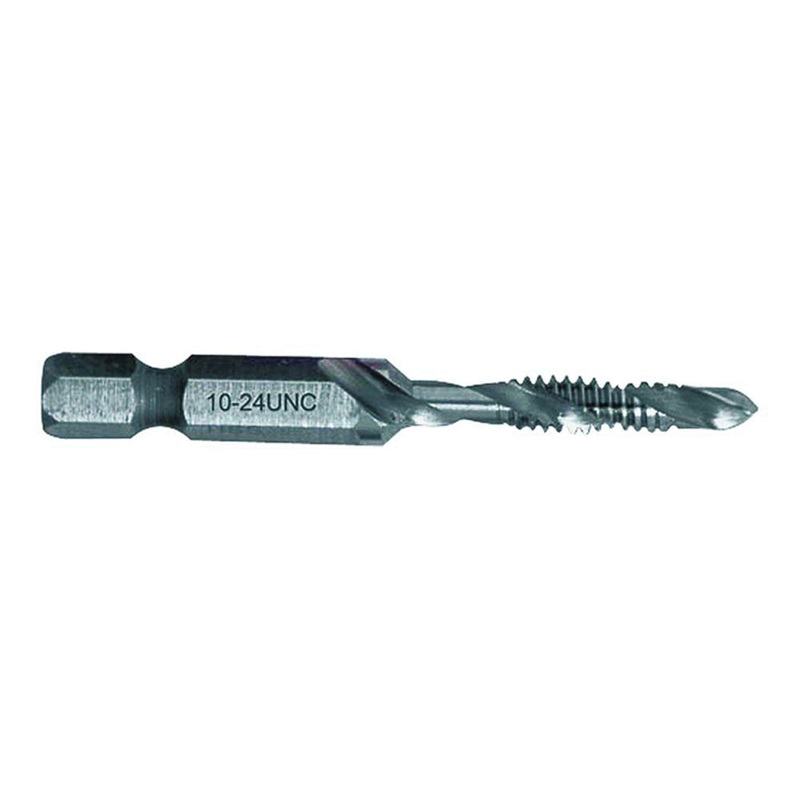 GREENLEE A2137198 Tap Bit, #10 Thread, 1/4 in Drill, 2.6 in OAL, Steel