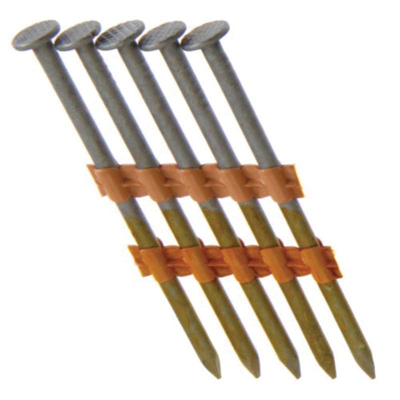 Grip-Rite GR0141M Plastic Strip Nail, 3 in L, Round Head, Bright-Coated