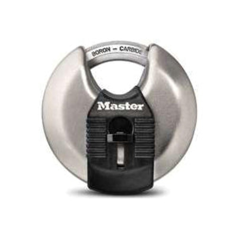 Master Lock M40XKADCCSEN Keyed Padlock With Bumper Boron Shackle, Stainless Steel