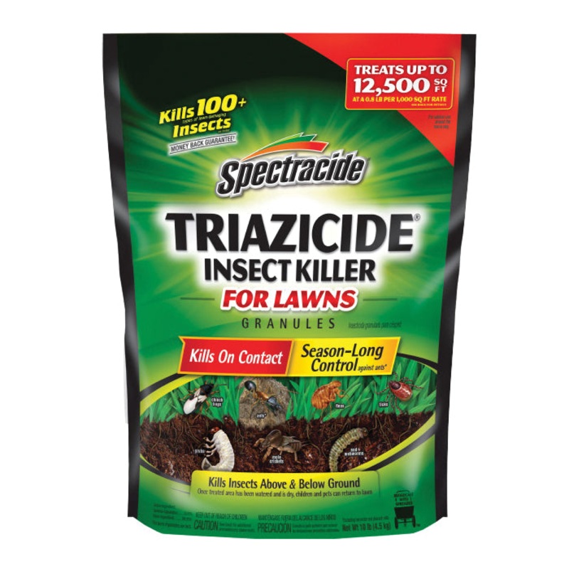 Spectracide Triazicide HG-53944 Insect Killer, Granule, Slight Pyrethroid, Outdoor, 10 lb