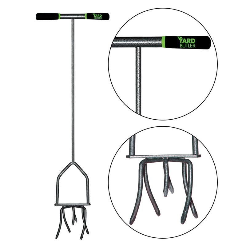 YARD BUTLER TNT-4 Twist Tiller Garden Cultivator, Twist Tine, 6 -Tine